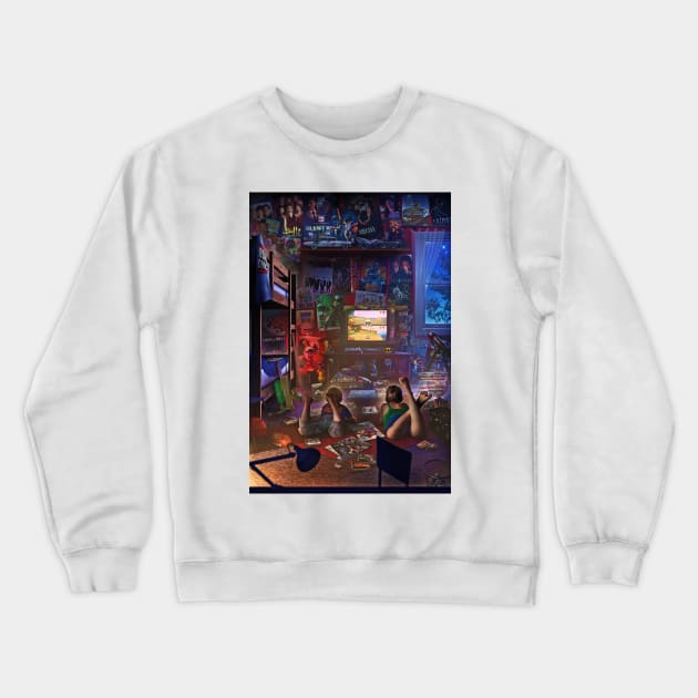 PlayStation 1 - Crash Team Racing Crewneck Sweatshirt by Rachid Lotf